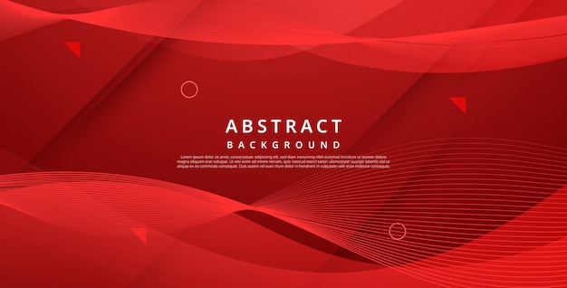 Abstracto dinámico color líquido rojo gradiente ondulado forma de fluido geométrico fondo vector eps10