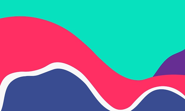 Abstracto dinámico Diseño de fondo de patrón de onda de colores para la ilustración vectorial de plantillas