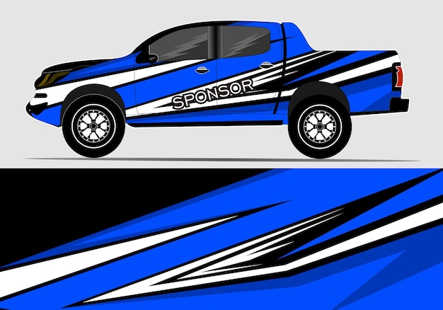 Abstracto Diseño de calcomanías y pegatinas para coches de carreras deportivos