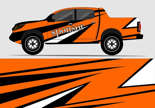 Abstracto Diseño de calcomanías y pegatinas para coches de carreras deportivos