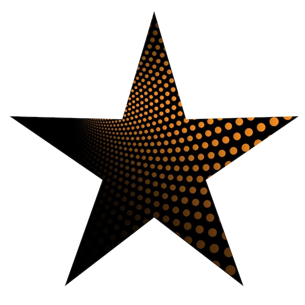 Abstracto Diseño de la estrella dorada