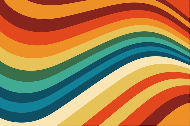Abstracto Diseño de fondo de los años 70 Ilustración vectorial