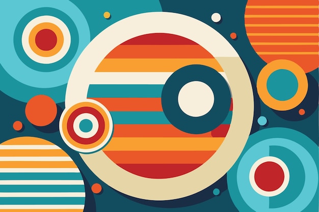 Abstracto Diseño de fondo de los años 70 Ilustración vectorial