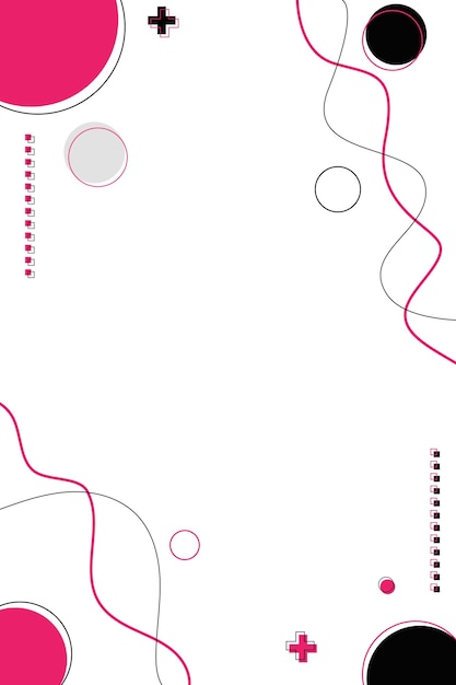 Abstracto Diseño de fondo geométrico rosa y negro