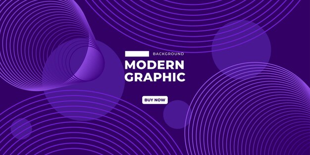 Abstracto Diseño de fondo gráfico moderno púrpura con círculos y líneas