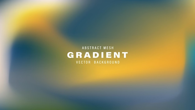 Abstracto Diseño de fondo vectorial de gradiente de malla amarillo azul