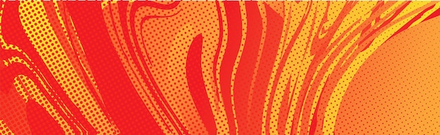 Abstracto diseño de forma líquida de onda de gradación naranja y amarilla moderno y fluido