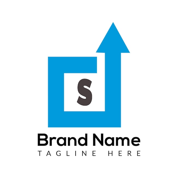 Abstracto Diseño inicial moderno del logotipo de la letra S