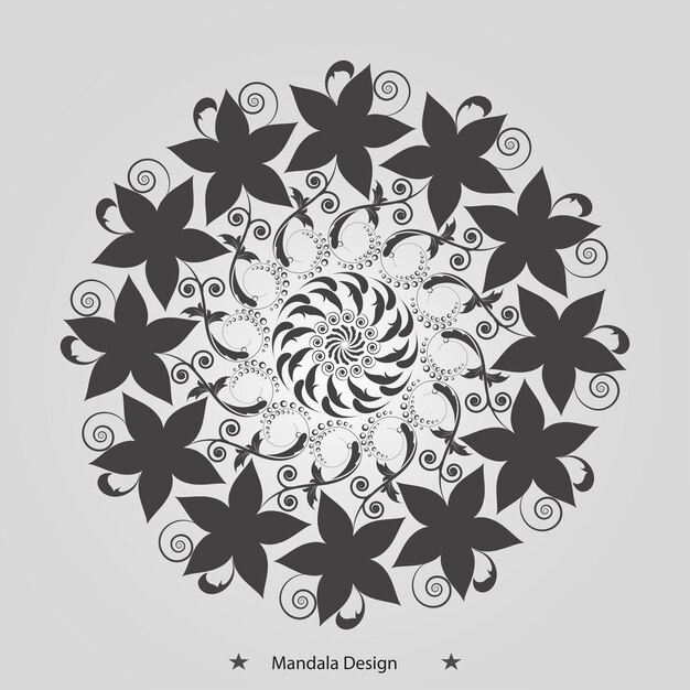 Abstracto Diseño de libros de Mandala Vector de ilustración