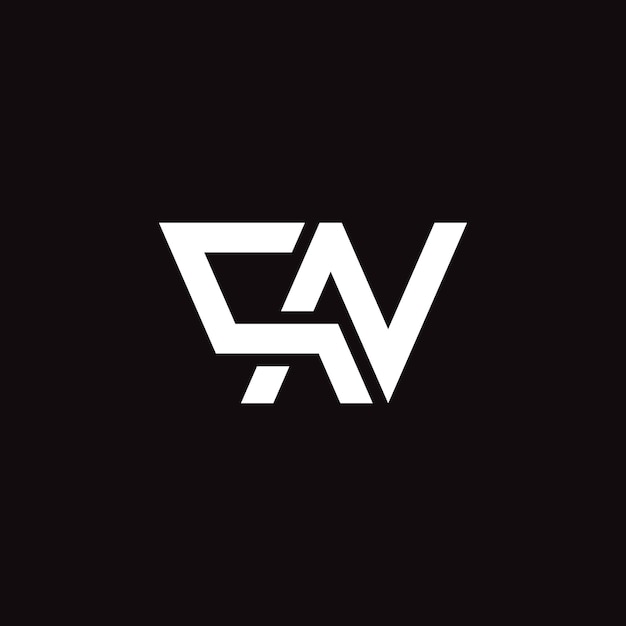 Abstracto Diseño del logotipo de la letra QN NQ con estilo mínimo moderno