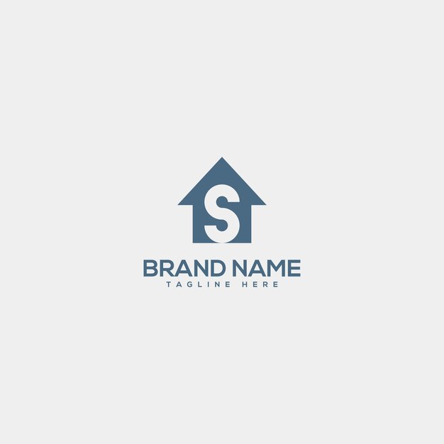 Abstracto Diseño del logotipo de la letra S Construcción de viviendas, bienes raíces, edificios y propiedades para vector elegan