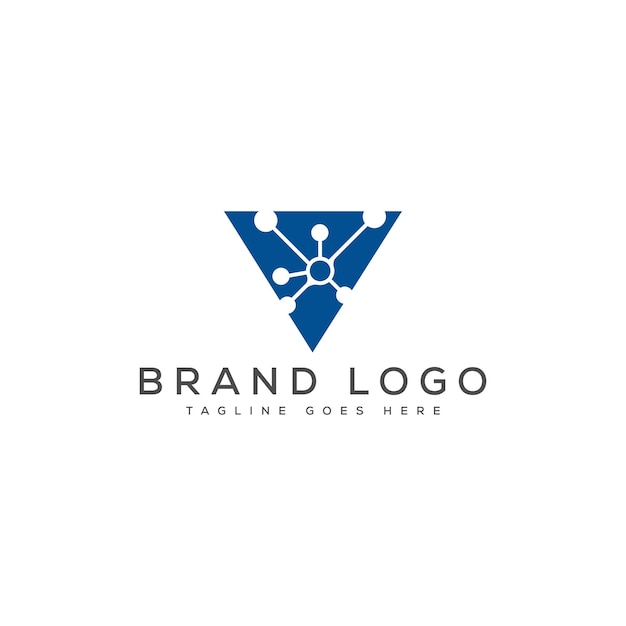 Abstracto Diseño del logotipo de la letra V