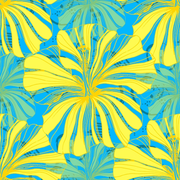 Abstracto Diseño de patrones sin costuras florales para textiles de moda fondos gráficos y artesanías