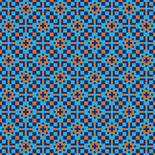 Abstracto Diseño de píxeles de patrón geométrico islámico