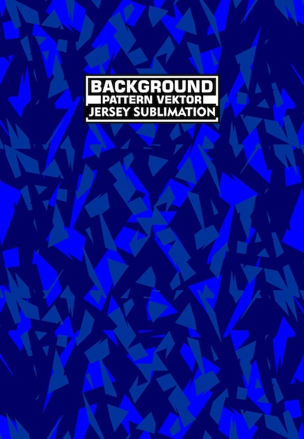 Abstracto diseño de sublimación de camiseta azul destrozada