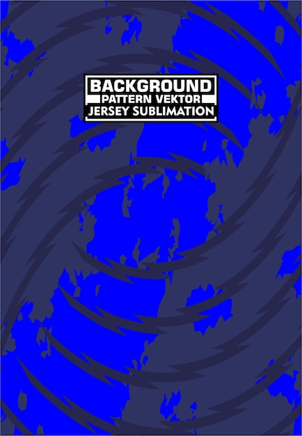 Abstracto Diseño de sublimación de camiseta azul para ropa deportiva