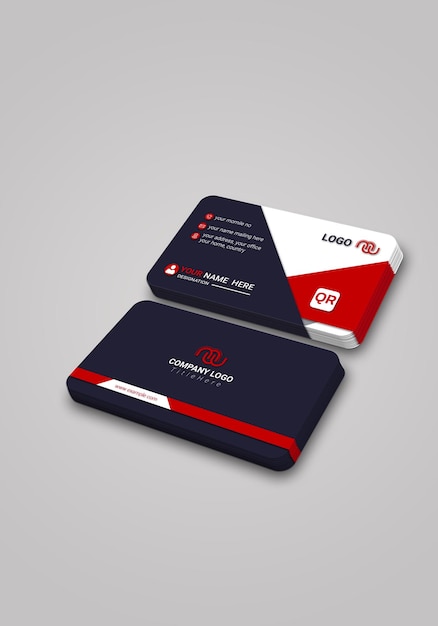 Abstracto Diseño de tarjetas de visita coloridas