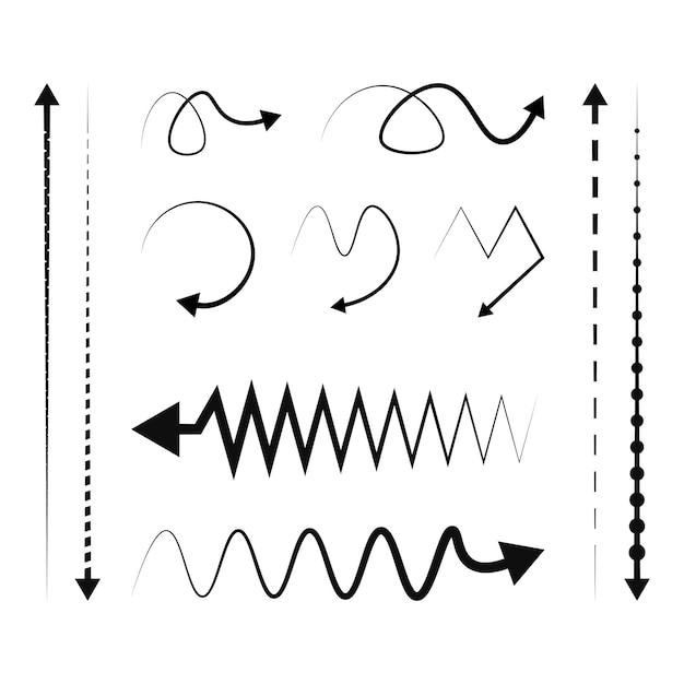 Abstracto Diseños creativos de flechas