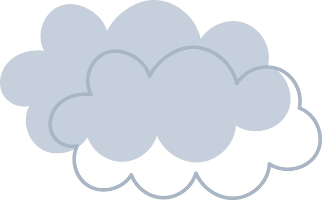 Abstracto del Doodle de la Nube
