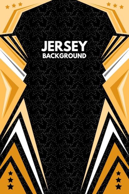 Abstracto dorado y patrón de media estrella para el diseño de jerseys