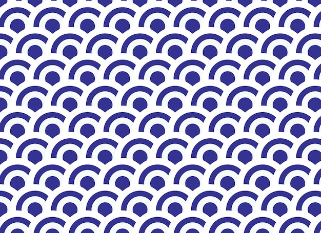Abstracto y elegante fondo de patrón circular japonés