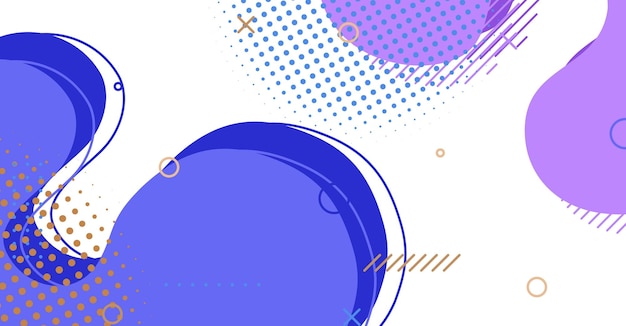 Abstracto de estilo Memphis onda líquida con fondo de colores
