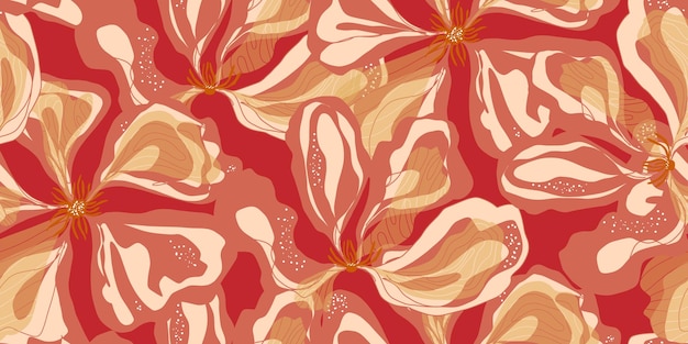 Abstracto fantasía flores ornamento variado motivos asiáticos vectorial sin costuras superposición de patrones relación