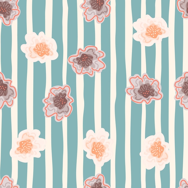 Abstracto floral fondo sin fin flor de manzana patrón sin costuras elegantemente en un estilo simple