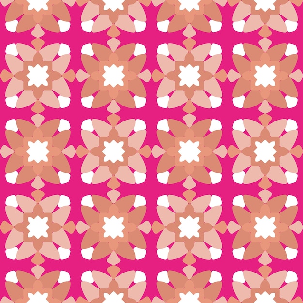 Abstracto Floral Geométrico Étnico Formas Seamless Vector Patrón Edredón Estilo Líneas Moda Moda