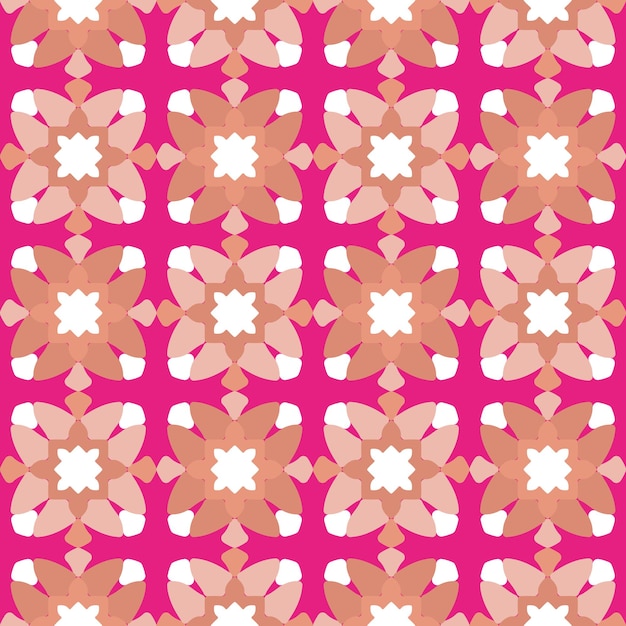 Vector abstracto floral geométrico étnico formas seamless vector patrón edredón estilo líneas moda moda