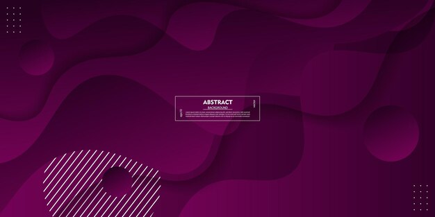 Abstracto fluido de onda púrpura oscura fondo de patrón 3D diseño de formas geométricas de moda Vector Eps10