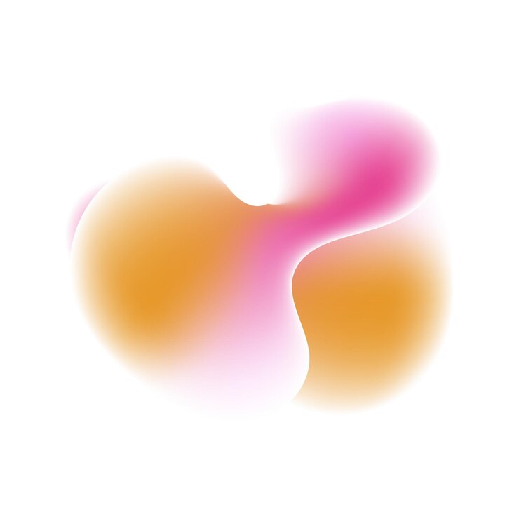 Vector abstracto fluido rosa naranja formas fondo gradiente
