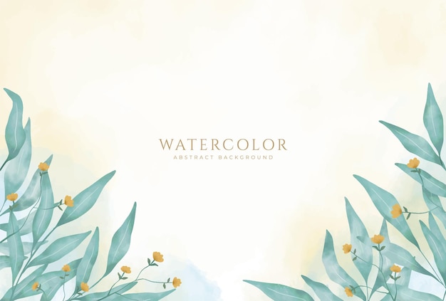 Abstracto fondo de acuarela horizontal Ilustración de fondo de espacio vacío de color claro neutro