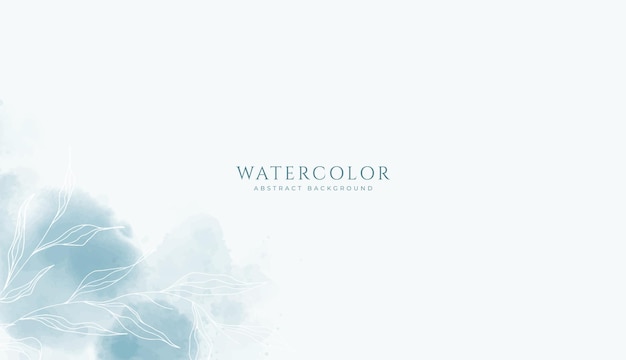 Abstracto fondo de acuarela horizontal Neutral marrón claro azul marino de color espacio vacío ilustración de fondo