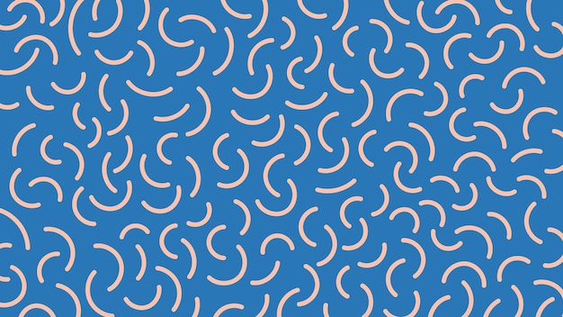 Abstracto Fondo azul Garabatos Garabatos Ilustración vectorial de relación 1920x1080 Textura dibujada a mano