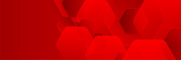 Abstracto fondo de banner rojo Vector diseño gráfico abstracto presentación de patrón de banner plantilla web de fondo