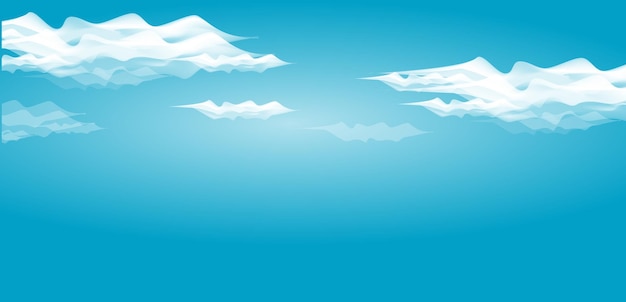 Abstracto Fondo de cielo nublado Nubes blancas suaves flotando en un diseño vectorial de cielo azul claro