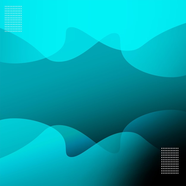 Abstracto Fondo geométrico mínimo Elementos negros verdes con gradiente fluido Formas dinámicas