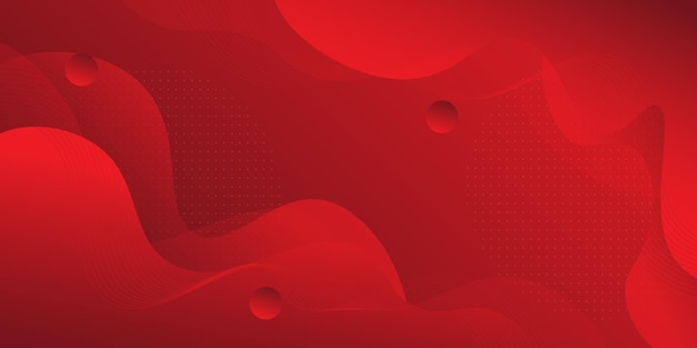 Abstracto fondo de gradiente de onda geométrica roja con aspecto y patrón sencillo Diseño fresco y lujoso