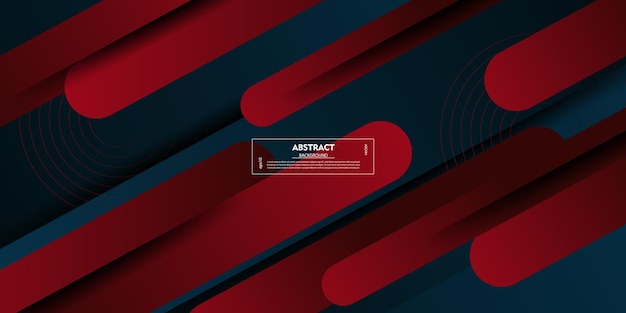 Abstracto fondo de gradiente rojo oscuro y azul con patrón de forma cuadrada de vista 3D Dinámico y lujoso