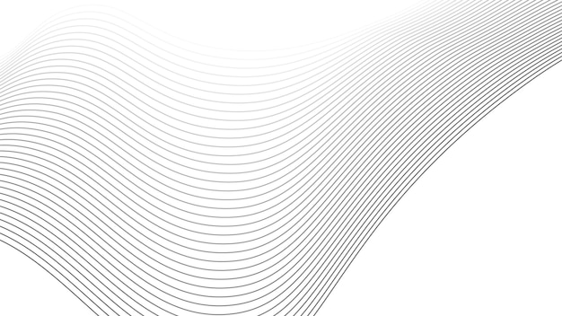 Abstracto Fondo de línea ondulada en estilo minimalista