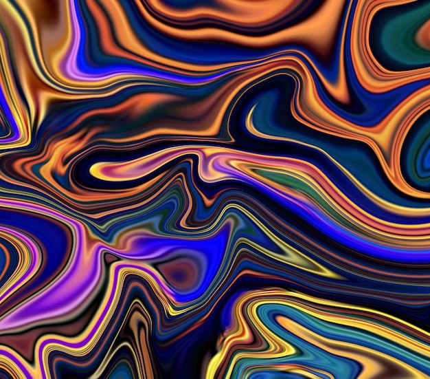 Abstracto fondo líquido textura de mármol tinta ondulaciones diseño de acuarela
