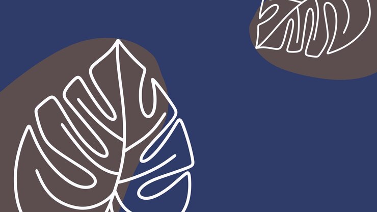 Vector abstracto fondo de la marina con hojas ilustración vectorial para su diseño