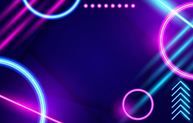 Abstracto Fondo de neón futurista