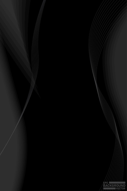 Abstracto El fondo de la ola negra