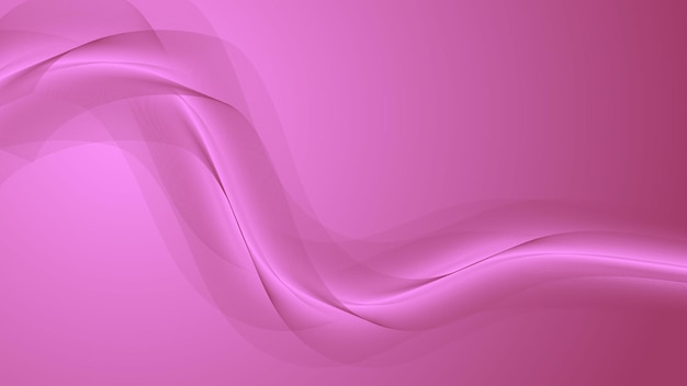 Abstracto Fondo de onda rosa Líneas suaves fluyentes y diseño de malla gradiente para presentaciones modernas