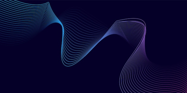 Abstracto Fondo de ondas azules y púrpuras