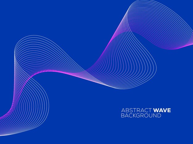 Abstracto Fondo de las ondas azules