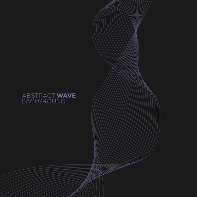 Abstracto El fondo de las ondas púrpuras