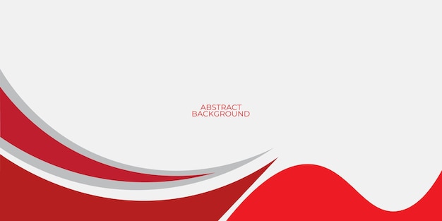 Abstracto Fondo de ondas rojas y blancas
